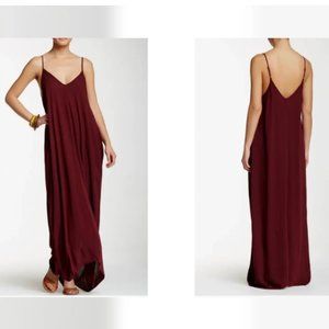 Lovestitch Gauze Maxi Dress - Merlot S/M